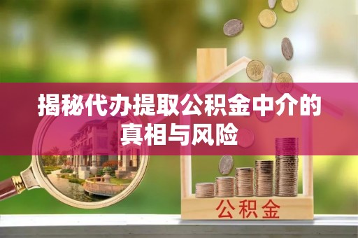 徐水揭秘代办提取公积金中介的真相与风险