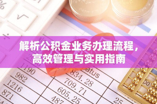 徐水解析公积金业务办理流程，高效管理与实用指南