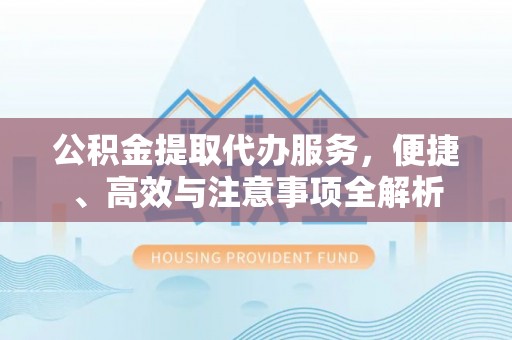 徐水公积金提取代办服务，便捷、高效与注意事项全解析