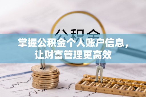 徐水掌握公积金个人账户信息，让财富管理更高效