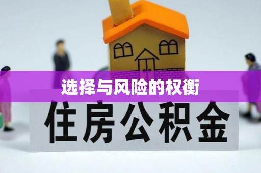 徐水选择与风险的权衡