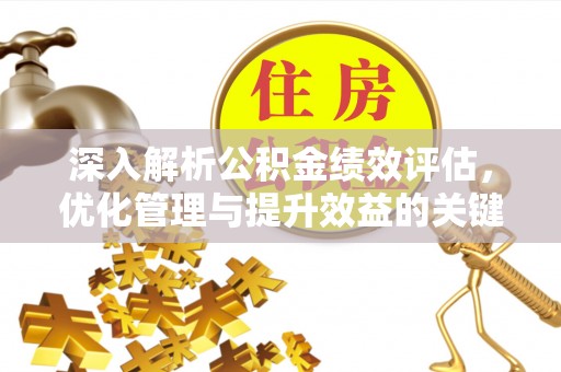 徐水深入解析公积金绩效评估，优化管理与提升效益的关键路径