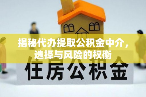 徐水揭秘代办提取公积金中介，选择与风险的权衡