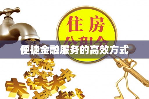 徐水便捷金融服务的高效方式