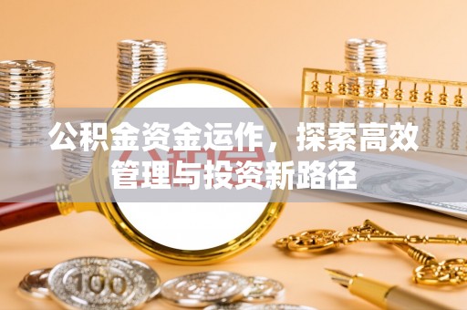徐水公积金资金运作，探索高效管理与投资新路径