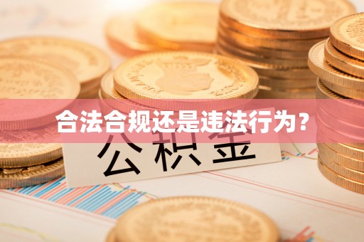 徐水合法合规还是违法行为？